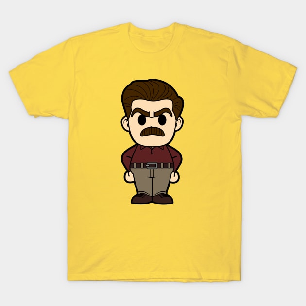 Ron Swanson T-Shirt by liora natalia